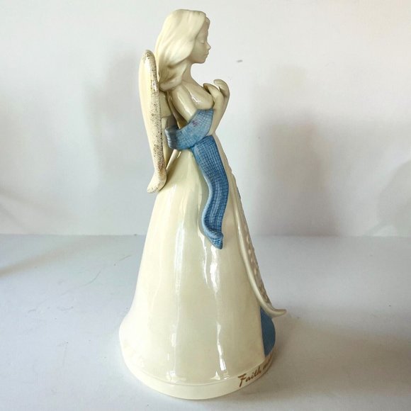 Lenox Gifts of Grace 9" Angel Figurine *Faith/Wind Up  Musical/Porcelain Glossy - Picture 5 of 15